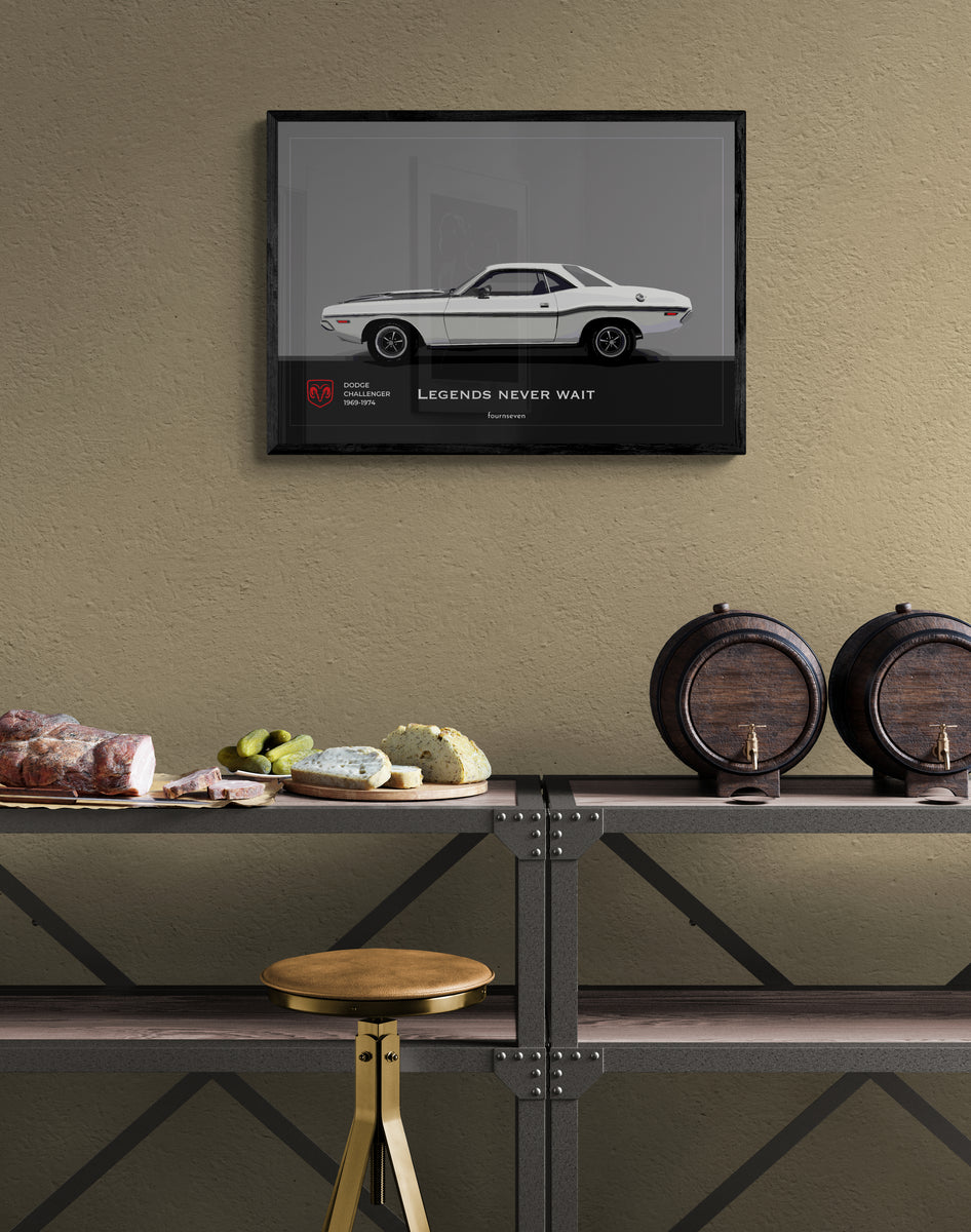 Dodge Challenger 1969-1974 graphic poster. – FOURNSEVEN