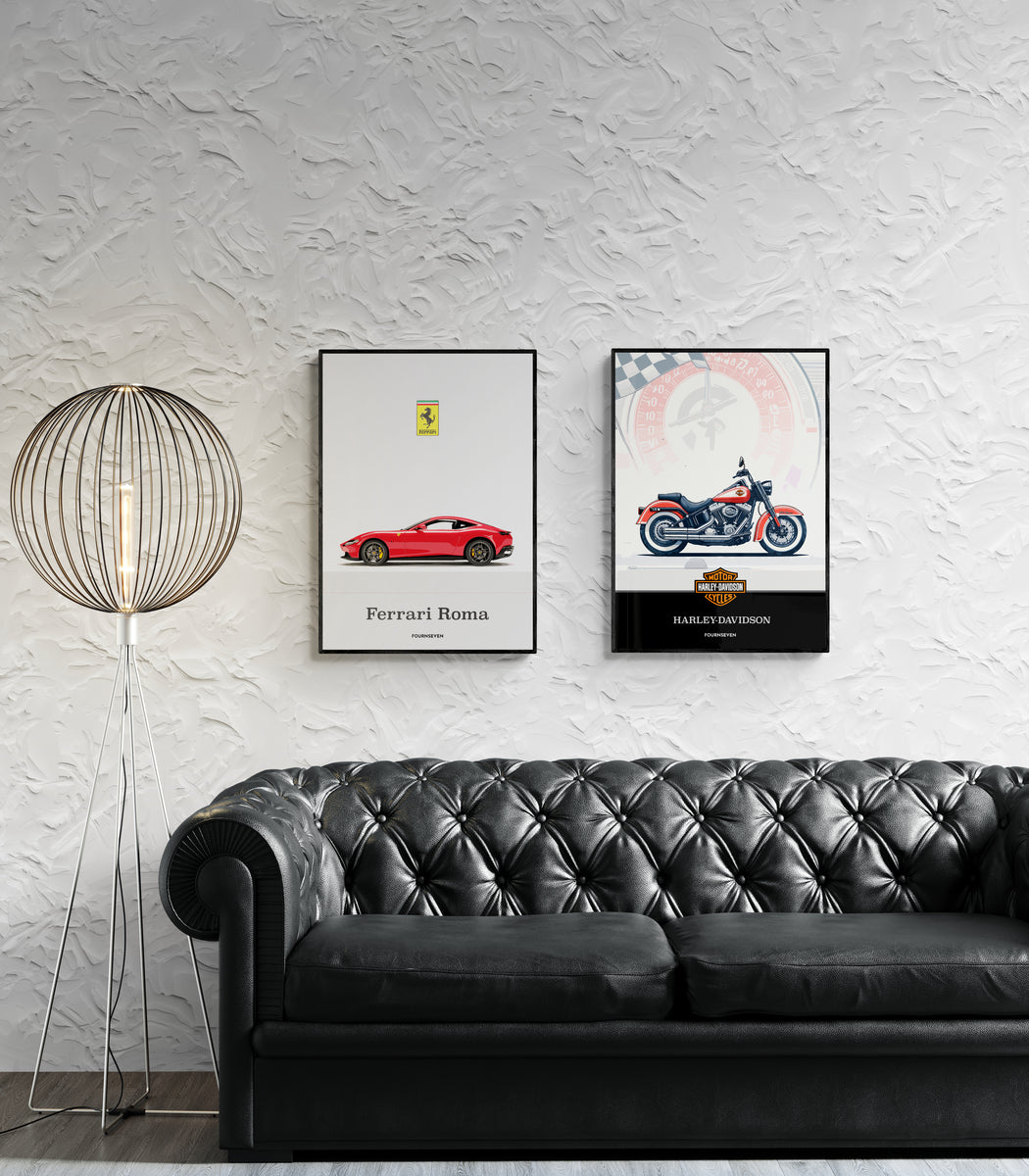 Harley-Davidson graphic poster. – FOURNSEVEN, image size:1050x1200