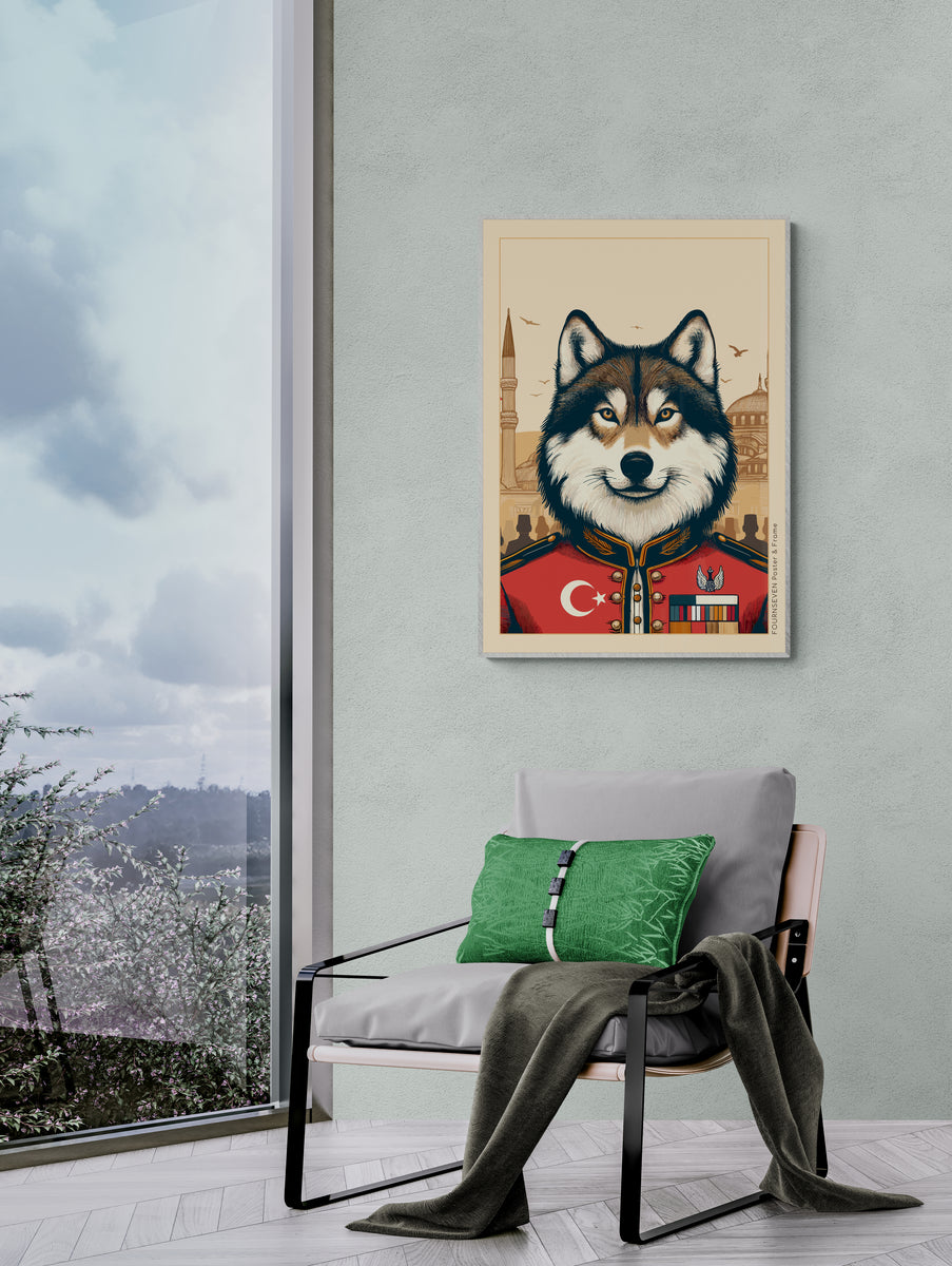 Turkish Wolf portrait poster. – FOURNSEVEN
