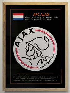AFC Ajax graphic poster. 