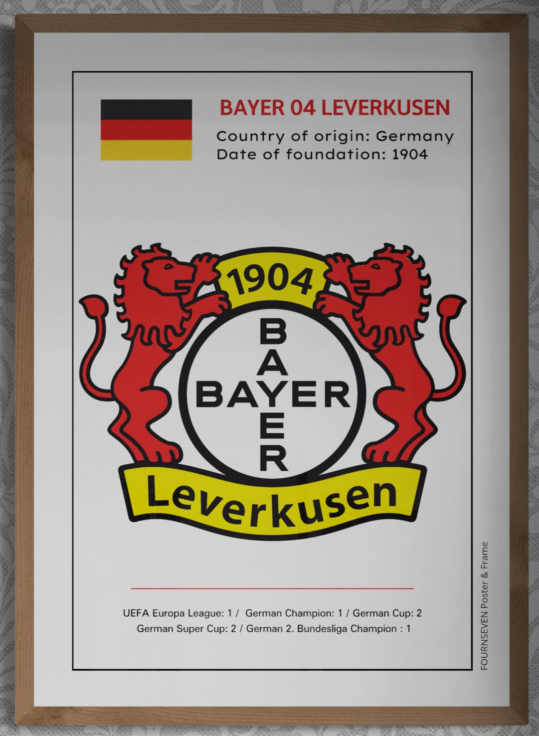 Bayer 04 Leverkusen graphic poster.