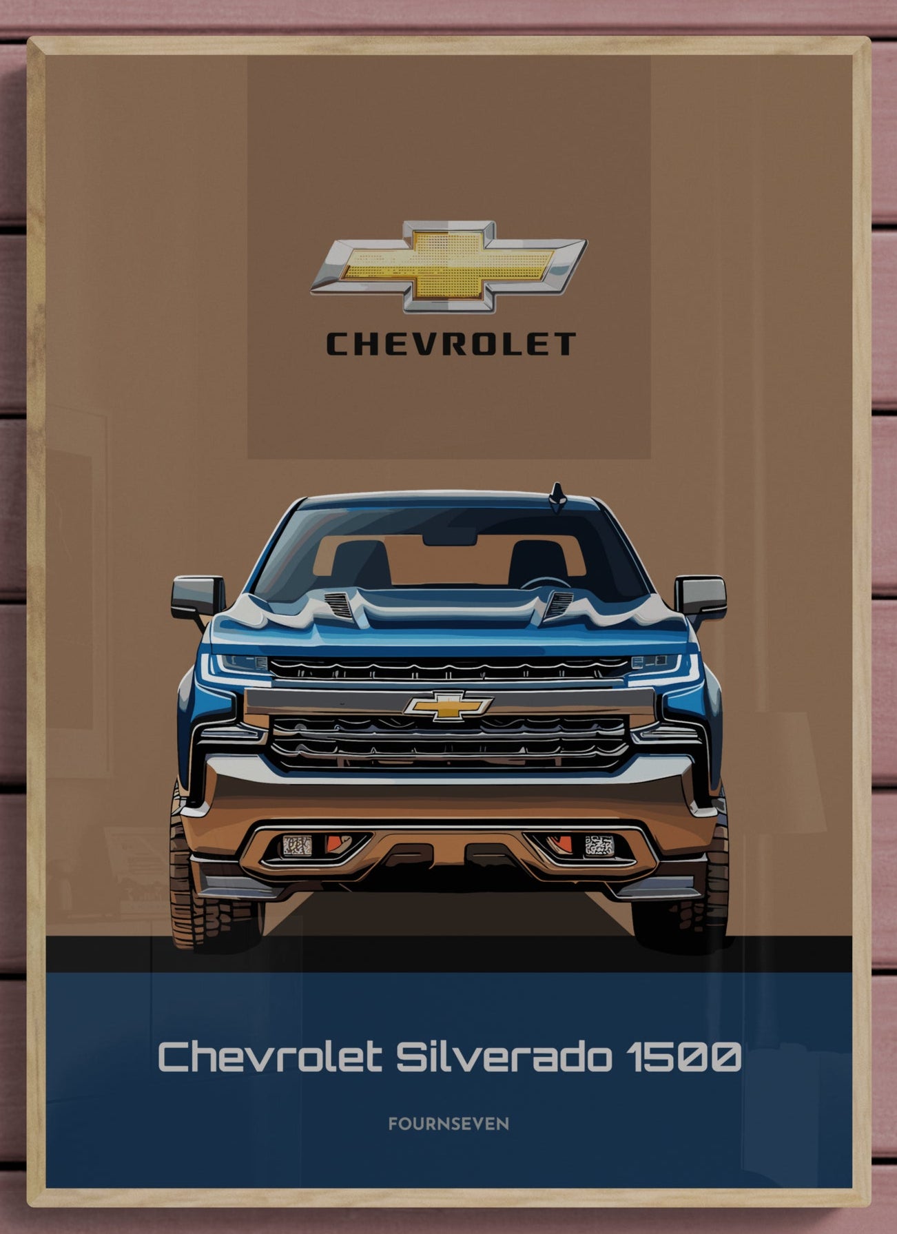 Chevrolet Silverado 1500 graphic poster. 