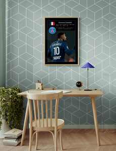 Ousmane Dembele graphic poster. 