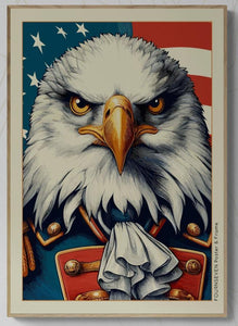 Eagle american officer portrait 2 poster