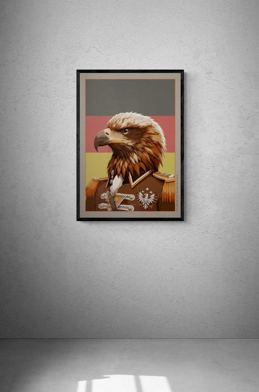 Deutsch Eagle portrait poster. 