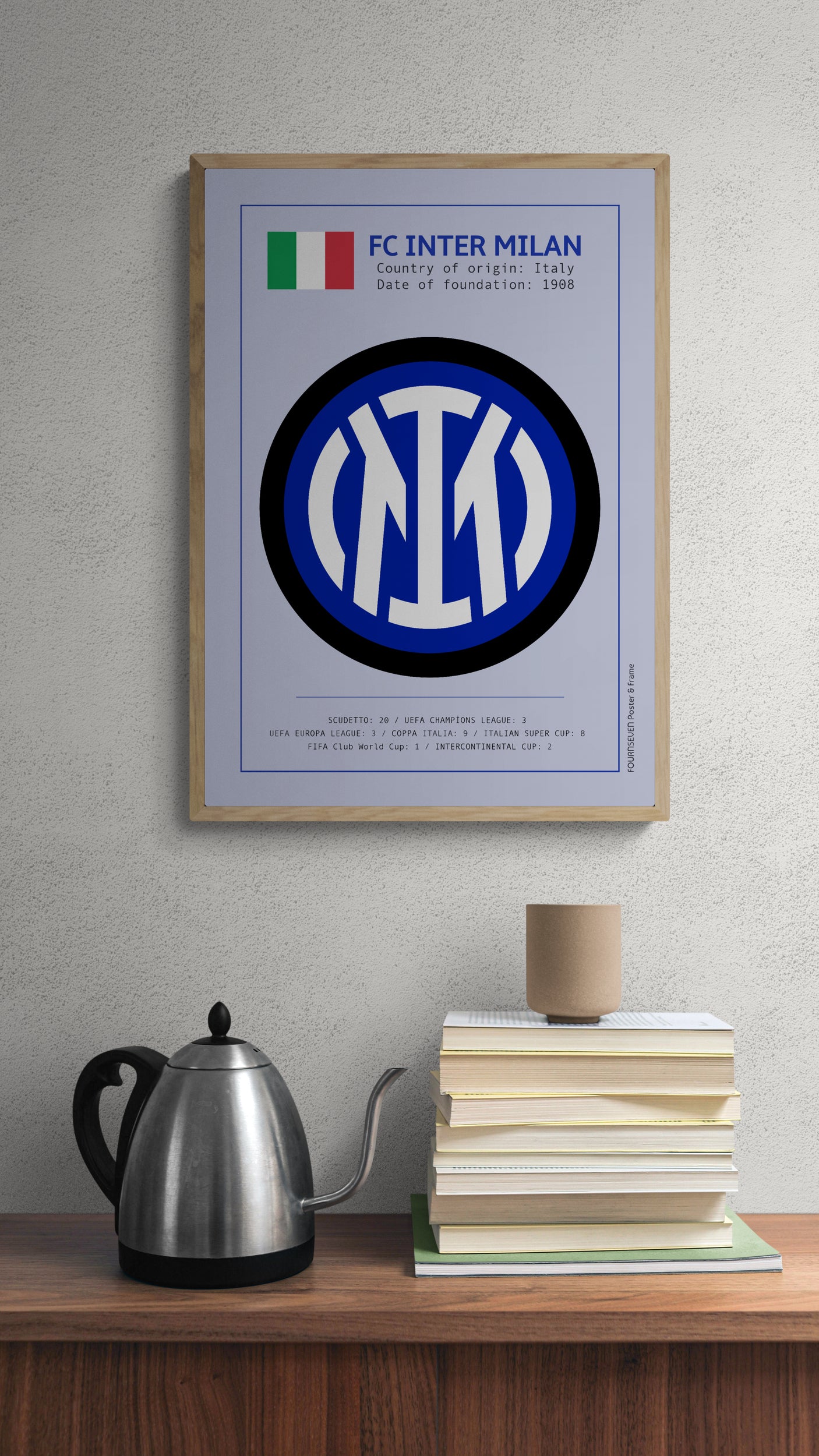 Inter Milan FC graphic poster. 