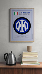Inter Milan FC graphic poster. 