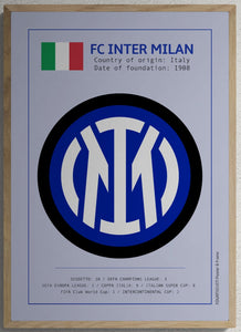 Inter Milan FC graphic poster. 
