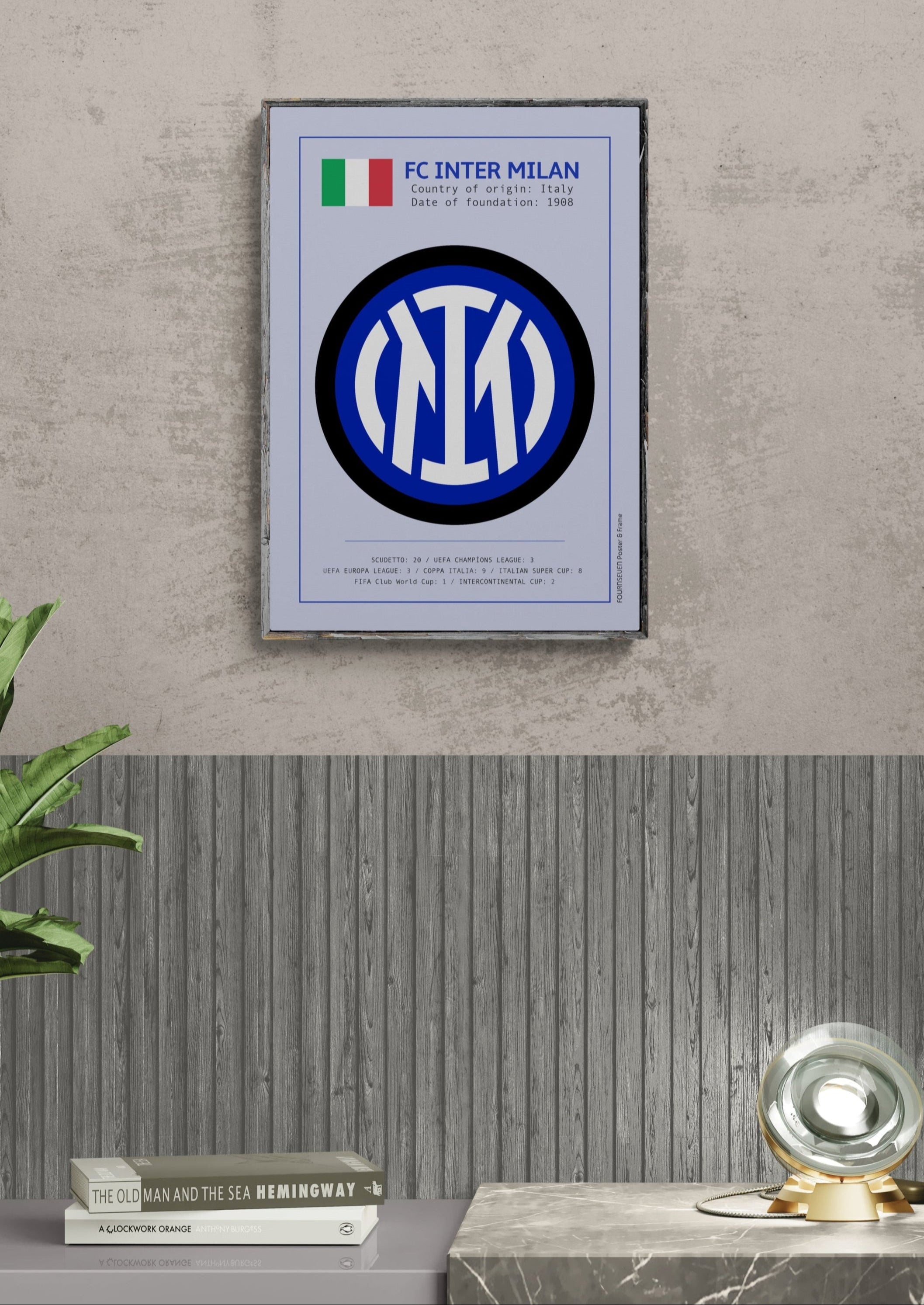 Inter Milan FC graphic poster. 
