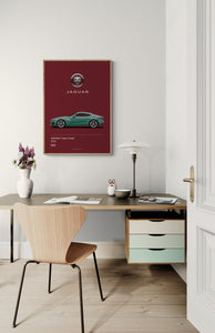 Jaguar F Type 2014 graphic poster. 