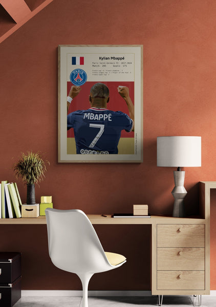 Kylan Mbappé Poster, Pars Sant German A4 A3 A2 A1 Prnt Retro Wall Kylan Mbappé Poster, Pars Sant German A4 A3 A2 A1 Prnt Retro Wall