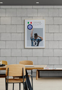 Lautaro Martinez graphic poster. 