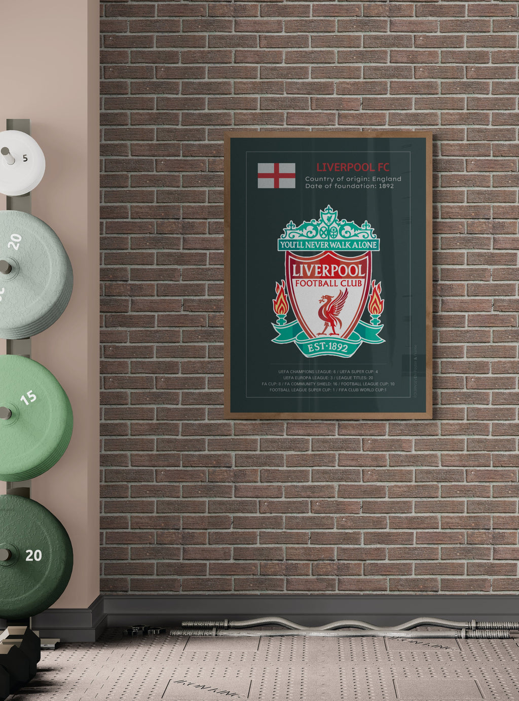 Liverpool Football Club poster.