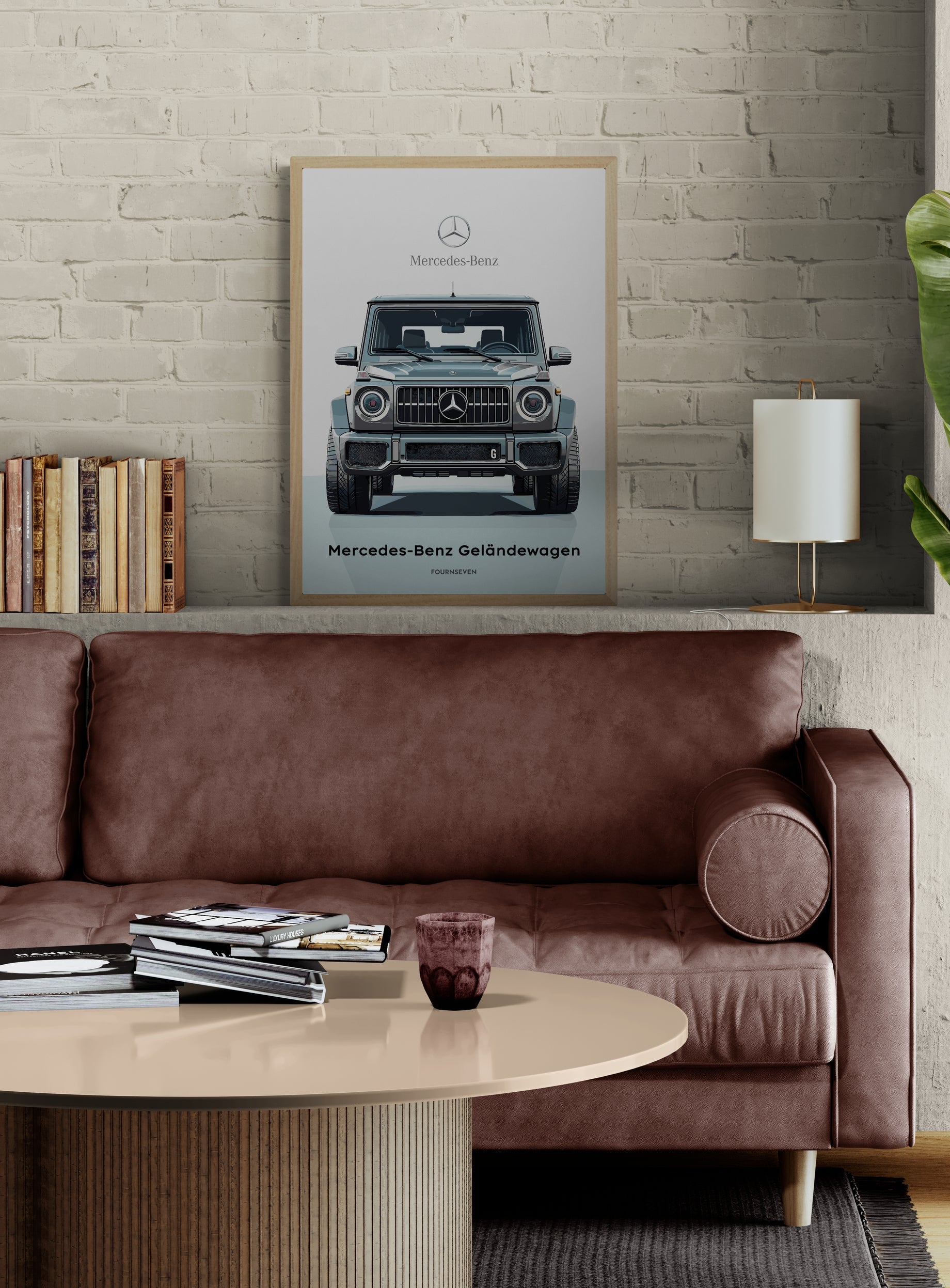 Mercedes-Benz Geländewagen graphic poster.