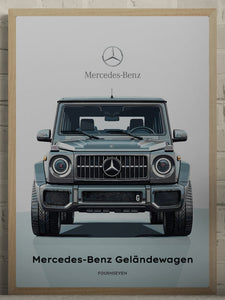 Mercedes-Benz Geländewagen graphic poster.