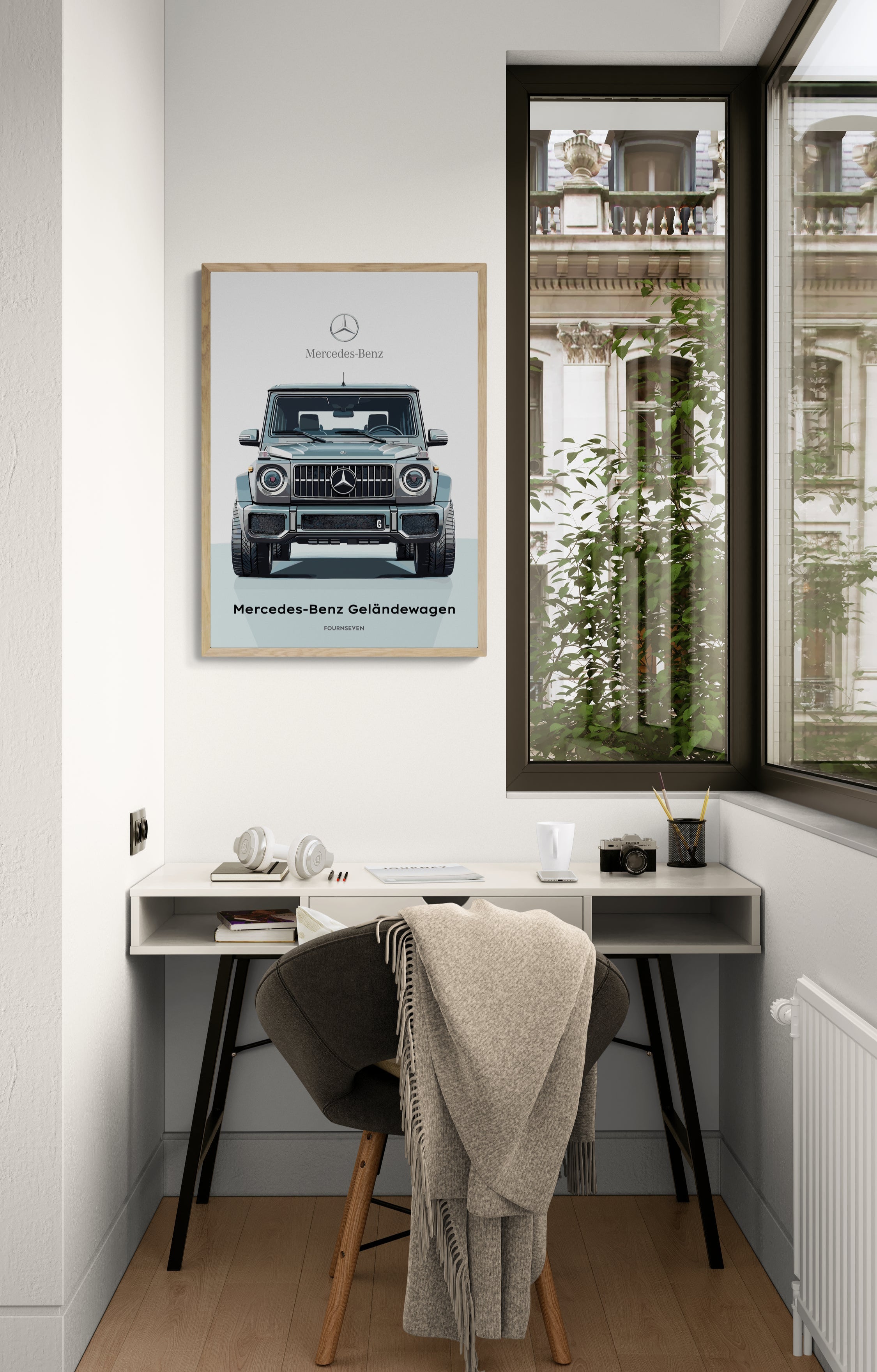 Mercedes-Benz Geländewagen graphic poster.