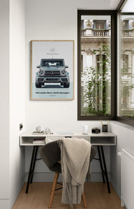 Mercedes-Benz Geländewagen graphic poster.