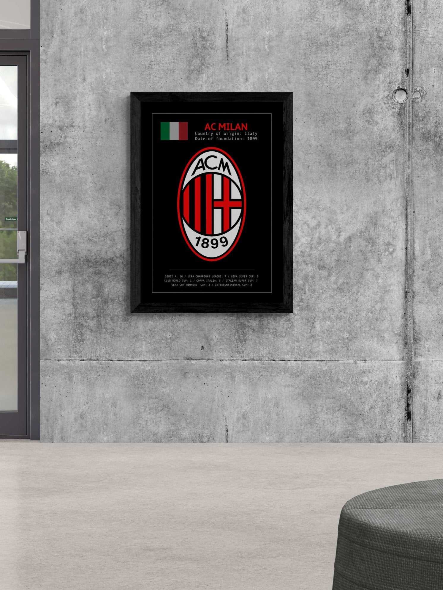 AC Milan. Milan Football Club poster.