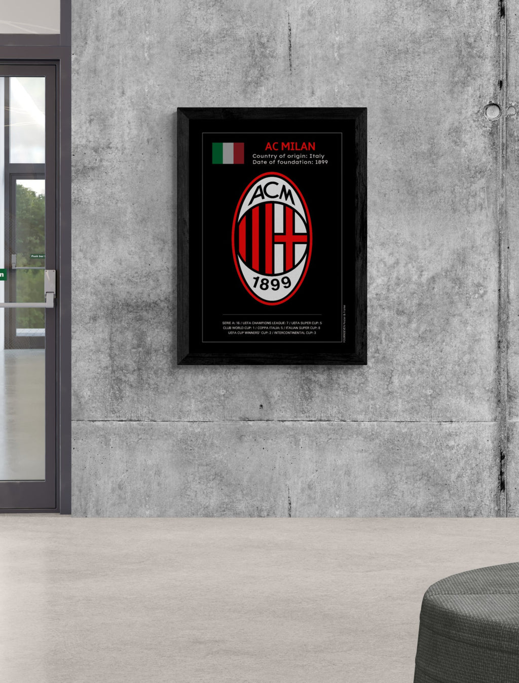 AC Milan. Milan Football Club poster.