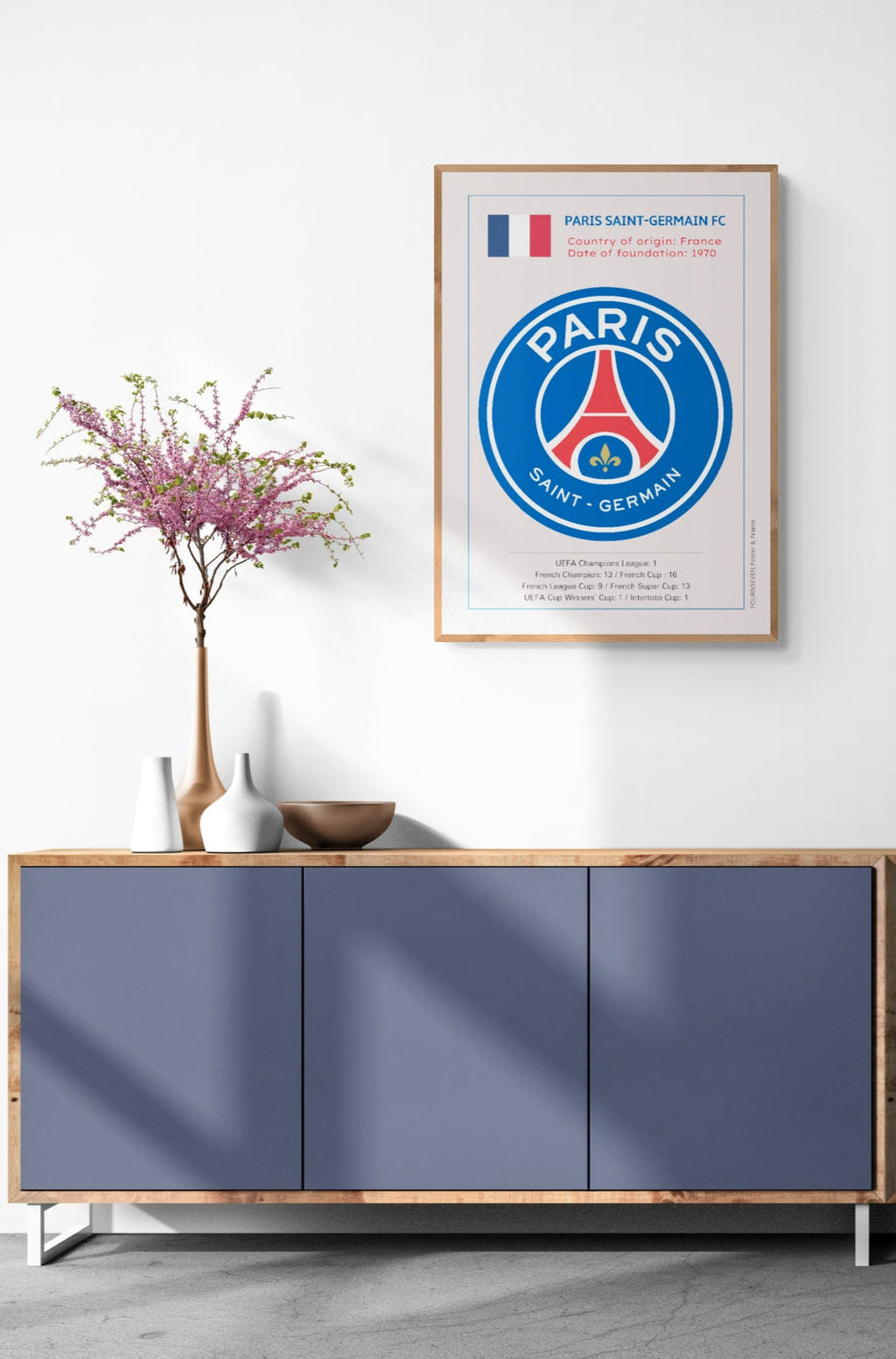 Paris Saint-Germain Football Club poster.