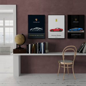 Lamborghini Aventador graphic poster.