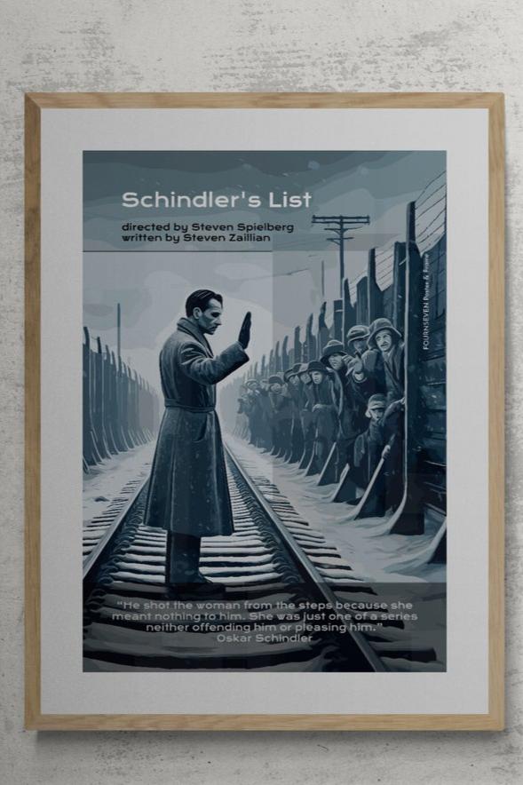 Shindler`s List film poster.