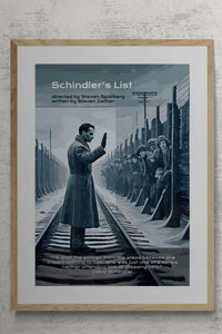 Shindler`s List film poster.
