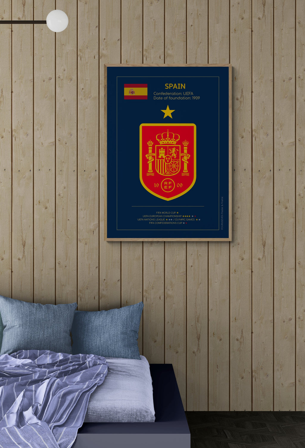 Spain National Football Team graphic poster.