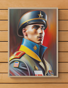 "Unknown Hero" portrait artwork poster. 