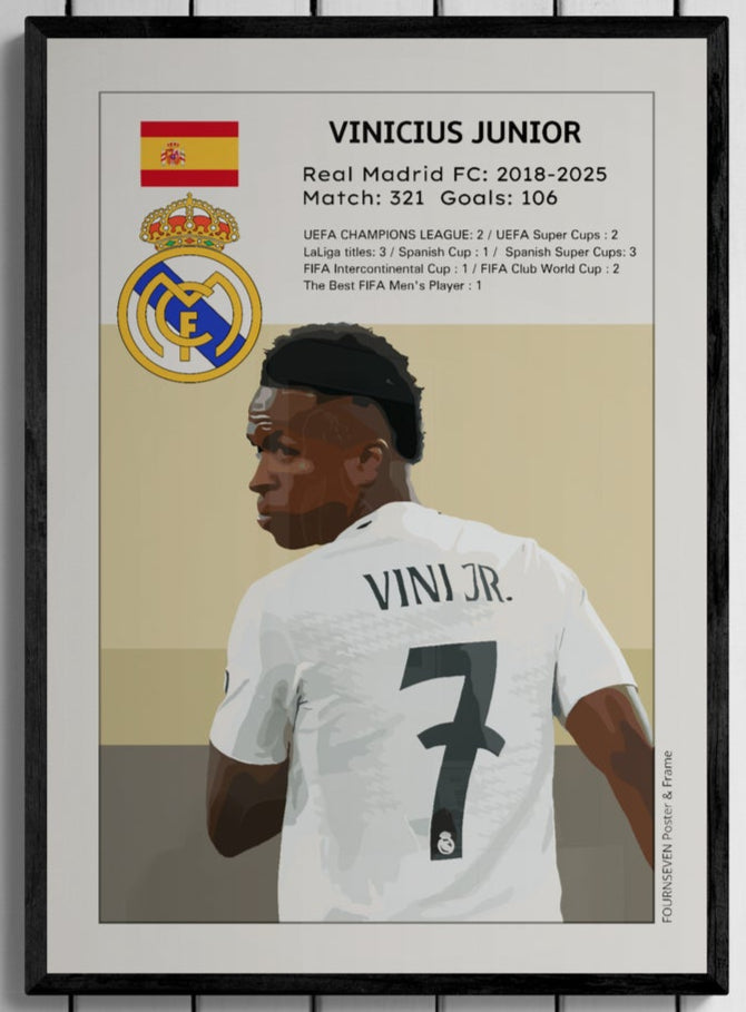 Vinicius Junior graphic poster. 