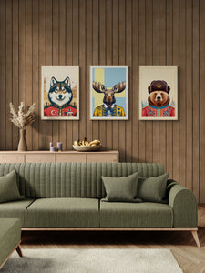Turkish Wolf portrait poster.