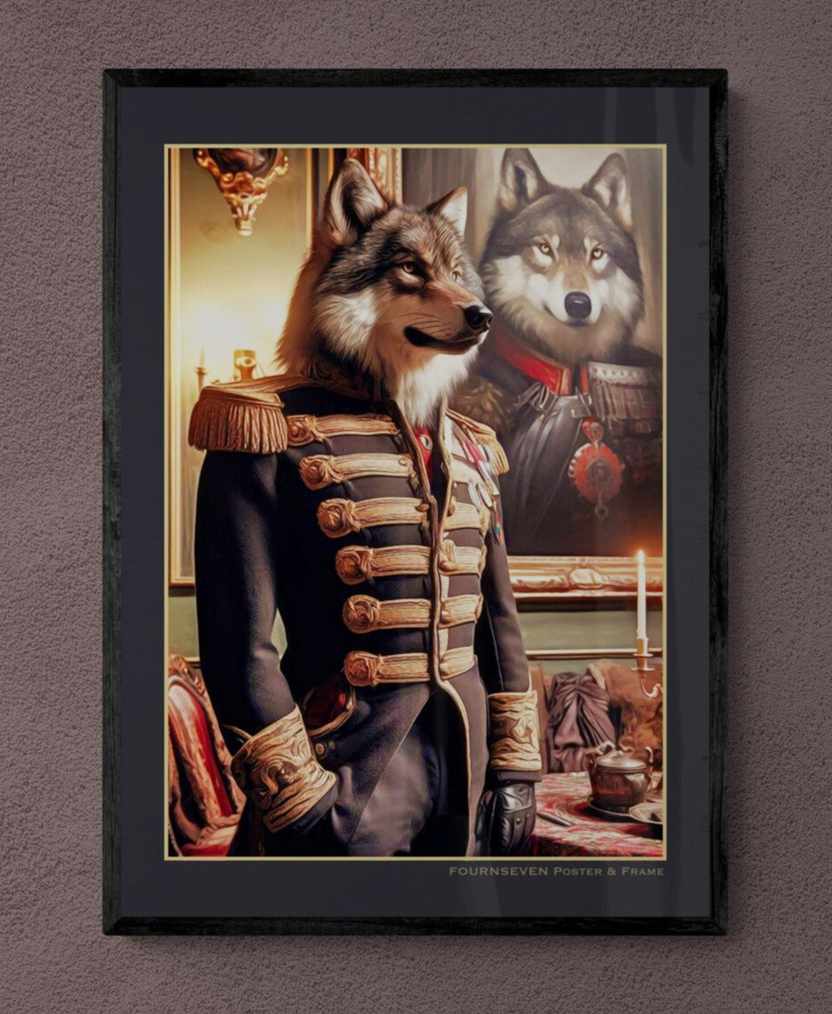 General. Militarrian Wolf Poster. 