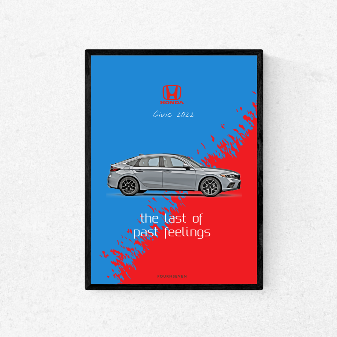 Honda Civic 2022 poster.