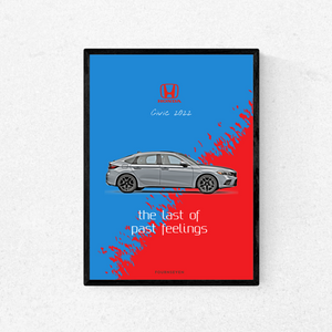 Honda Civic 2022 poster.