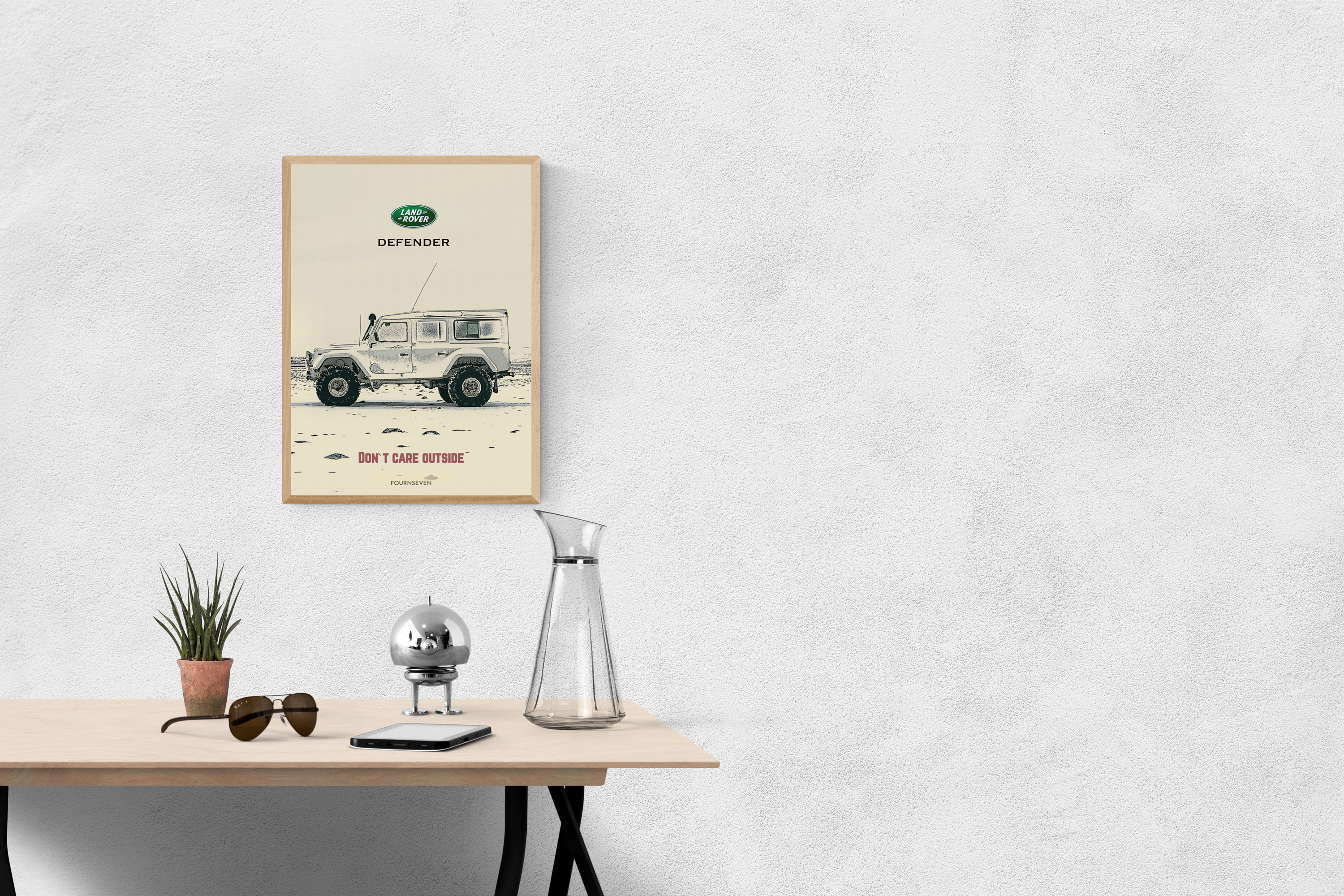 Land Rover Defender poster.