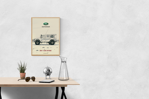 Land Rover Defender poster.
